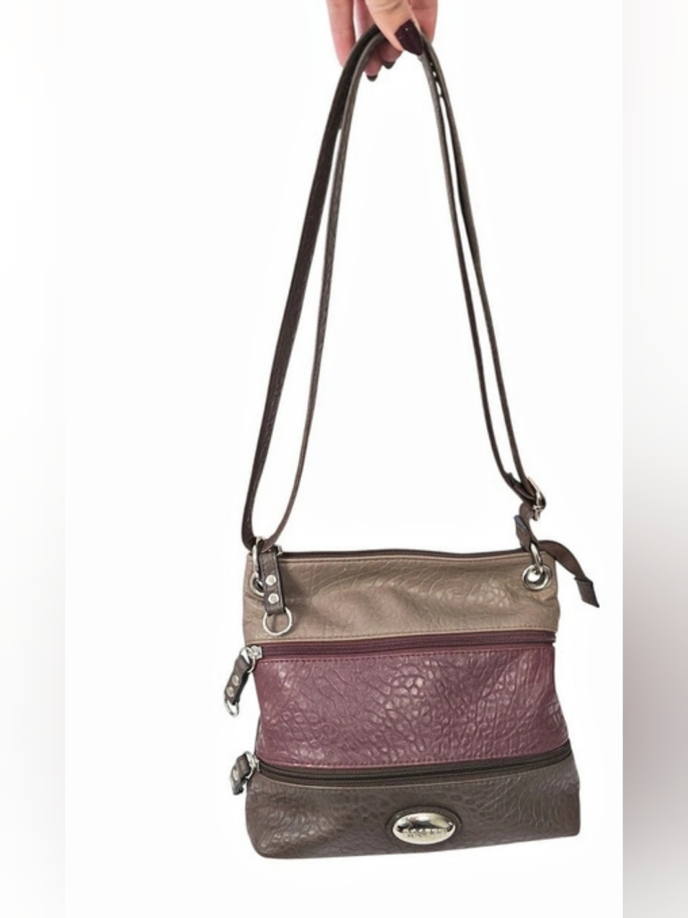 Rosetti Crossbody Bag in Brown & Purple